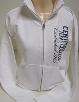 Enza Ladies Track Jacket-White