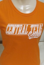 Hyp Woman's Vassar Varsity Tee Orange Crush