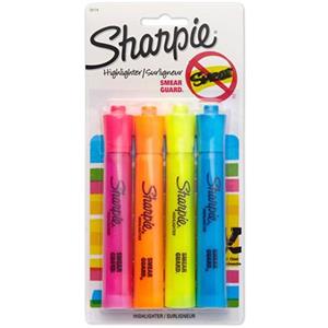 HIGHLIGHTER SHARPIE 4PK 25174