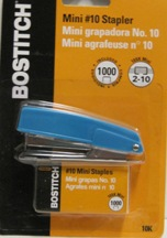 Stapler Mini 10K Asst Colors 00100