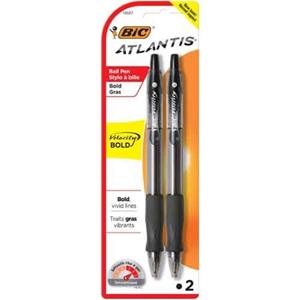 PEN VELOCITY BOLD 2 PK BLK ATLANTIS 18627