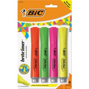 HIGHLIGHTER BRITE LINER GRIP XL 4-PK 32318