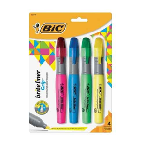 HIGHLIGHTER BRITE LINER GRIP XL 4-PK 32318