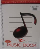 Notebook 12 Stave Music