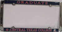 License Plate Frame Graduate