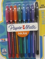 Pen Bp Inkjoy Fashion Asst 8Pk 10400