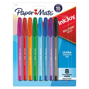 PEN BP INKJOY FASHION ASST 8PK 10400
