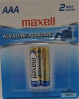 Batteries Aaa 2Pk Maxwell