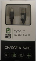 Cable Type C Android Blk 6' 00679