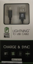 Cable Lightning 6' Blk 00678