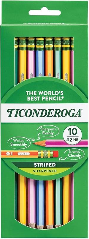 PENCIL STRIPE ASST 10 PK 13910