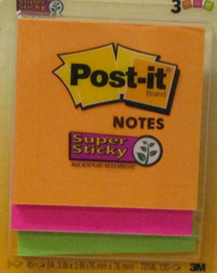 POST-IT SUPER STICKY 4PK ASST ULTRA