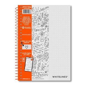 NOTEBOOK 8.25 X 5.75  DOTTED WHITELINES