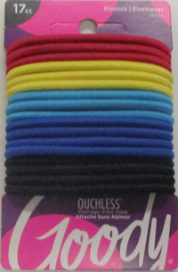 Ponytail Holders Ouchless 17 Ct 15934