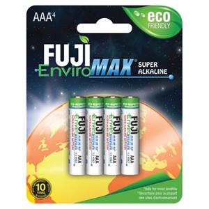 BATTERIES ALKALINE AAA 4 PACK FUJI