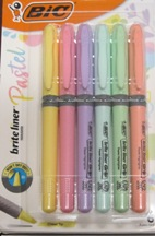 Highlighter Briteliner Grip 6Pk Pastel 36411