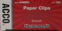 Paper Clips Jumbo 100 72580