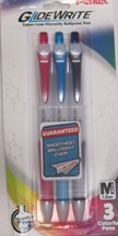 Pen Glidewrite Bp 3Pk Fashion 27848