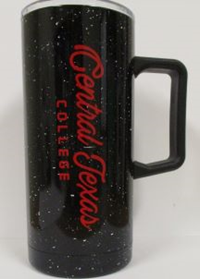 Mug Speckled Travel Mug W/Red Imprint