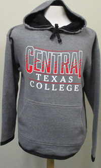 Granite Hoodie Fleece W/Red Imprint