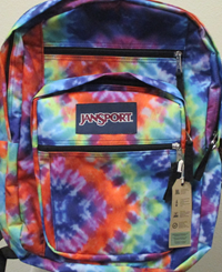 BACKPACK BIG STUDENT RED/MULTI HIPPIE DAYS
