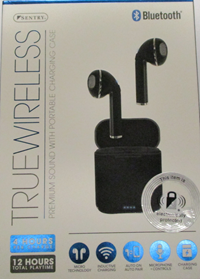Truewireless Bluetooth Earbuds W/Case