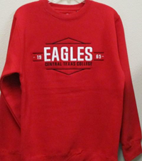 Red Crewneck W/ Eagles Emb