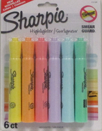 Sharpie Highlighter 6Ct Pastel