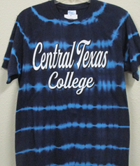 T-SHIRT STRIPER TIE DYE TURQ/NAVY