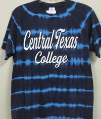 T-Shirt Striper Tie Dye Turq/Navy