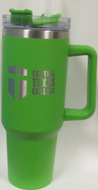 Hippo Tumbler Mug W/ Lid & Straw Lime