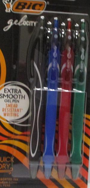 Pens Gelocity Quick Dry 4 Pk