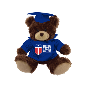 PLUSH-12" GRAD BEAR CTC CHOCOLATE
