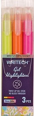 HIGHLIGHTER RETRACTABLE WRITECH 3PK NEON
