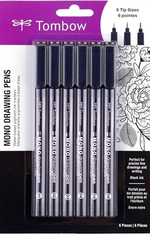 PENS DRAWING MONO 6PK