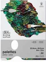 PAPER PALETTE PAD TAPE BOUND 9X12 50CT 6390