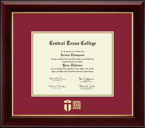FRAME DIPLOMA CRIMSON W/ GOLD EMBOSSED 470000