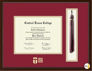 FRAME DIPLOMA CRIMSON GOLD EMBOSSED W/TASSEL CORD 470001