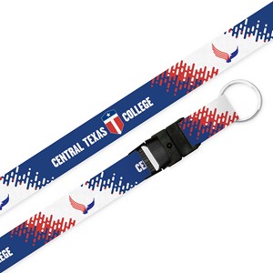 CTC Blue/White Breakaway Lanyard w/buckle