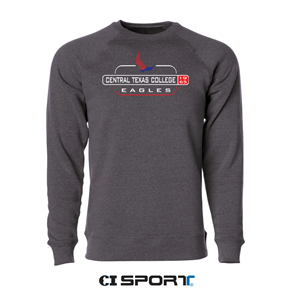 CTC branded embroidered marque style logo crewneck